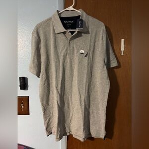 Nautica Light Gray Polo Shirt for Men